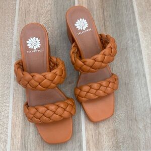 Yellow Box Ceana Tan Sandals NWOB